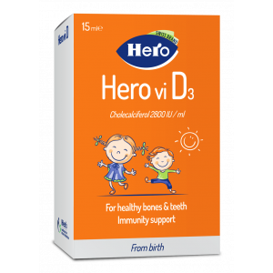 HERO VI D3 2800 IU / ML ( CHOLECALCIFEROL = VITAMIN D3 ) ORAL DROPS 15 ML